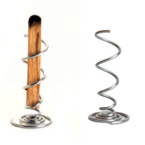 PORTA PALO SANTO SPIRALE IN FERRO ZINCATO DIAM. 3 CM