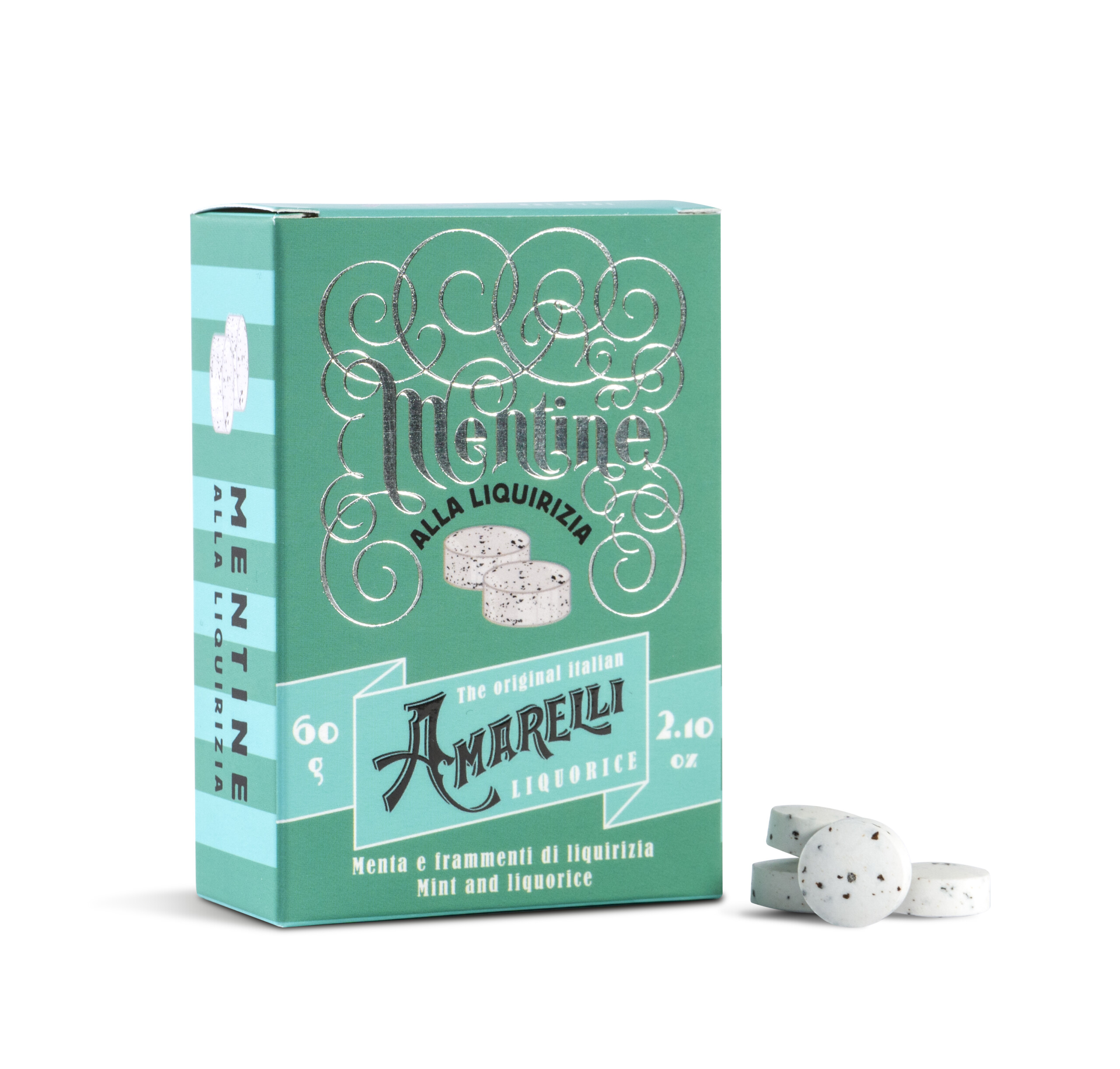 MENTINE MENTA E FRAMMENTI DI LIQUIRIZIA 60 GR