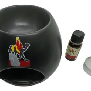 ERITREA BRUCIATORE IN CERAMICA CON ESSENZA 10 ML E CANDELA