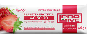 PROLIVE CIOCCOLATO BIANCO E FRAGOLA 40 GR