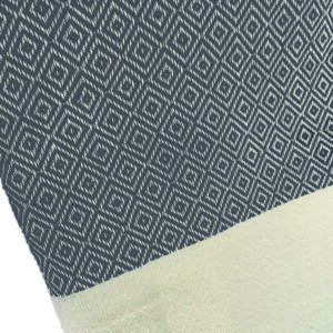 Telo Fouta Jacquard Corfù Grigio Scuro 100x200cm 550g
