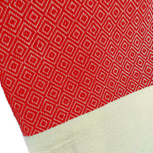 Telo Fouta Jacquard Corfù Rosso 100x200cm 550g