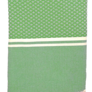 Telo Fouta Jacquard Corniglia Verde 100x200cm 450g