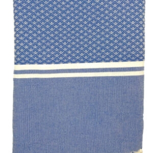 Telo Fouta Jacquard Corniglia Blu 100x200cm 450g