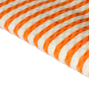 Telo Fouta riga larga Positano Arancio 100x200cm 380g