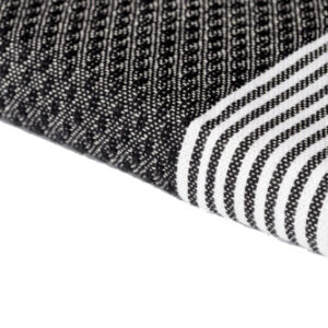 Telo Fouta riga stretta Tropea Antracite 100x200cm 380g