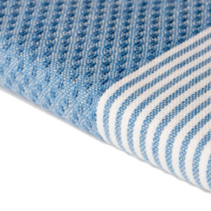 Telo Fouta riga stretta Tropea Celeste 100x200cm 380g