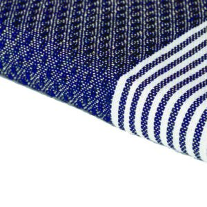 Telo Fouta riga stretta Tropea Blue Jeans 100x200cm 380g