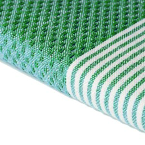 Telo Fouta riga stretta Tropea Verde 100x200cm 380g