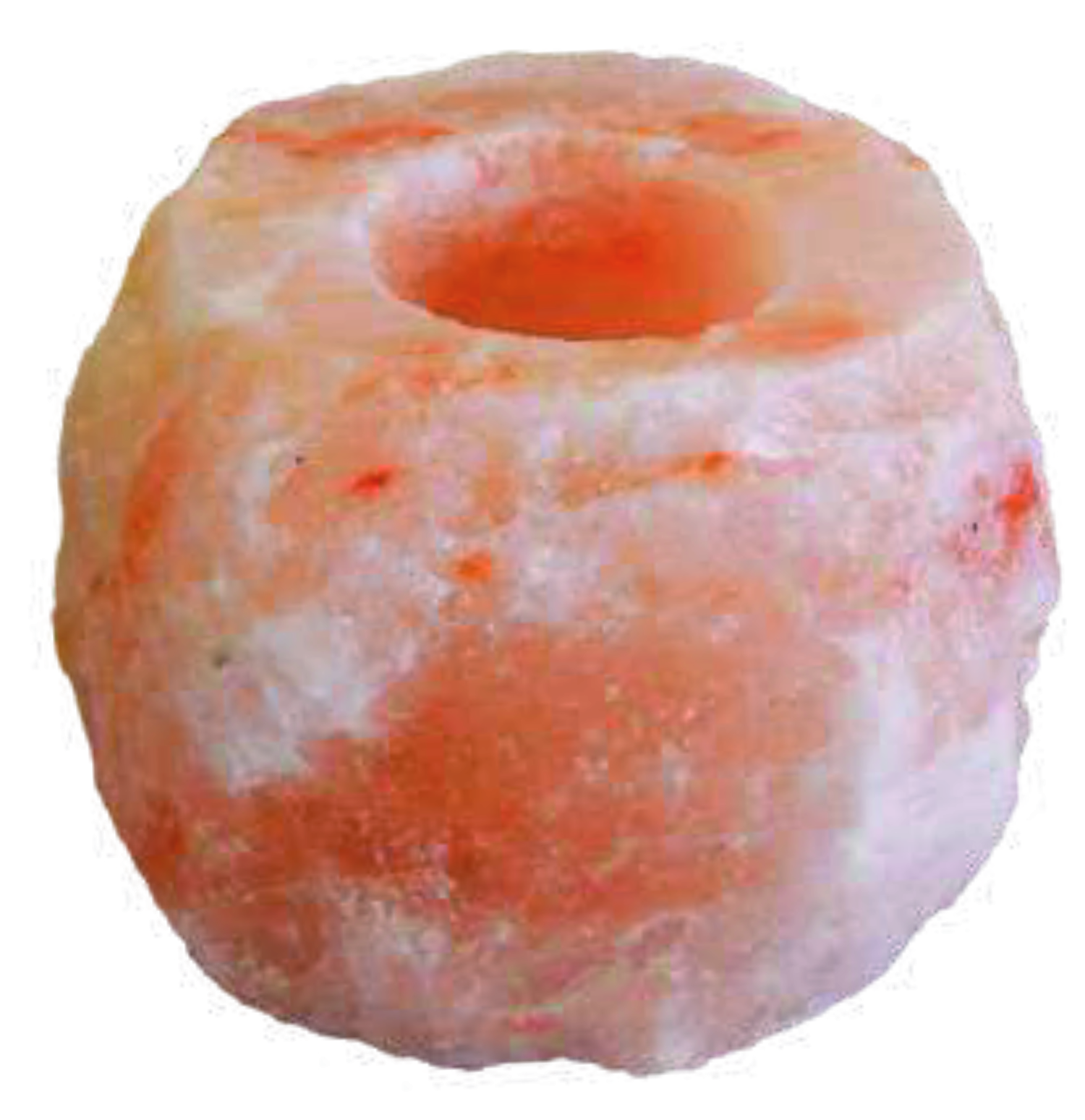 PORTA CANDELA SALE HIMALAYANO GREZZO