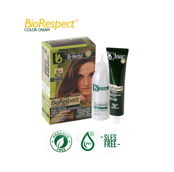 BIHERBA BIORESPECT COLOR CREAM SENZA AMMONIACA COLORE: 8.1-BIONDO CHIARO CENERE