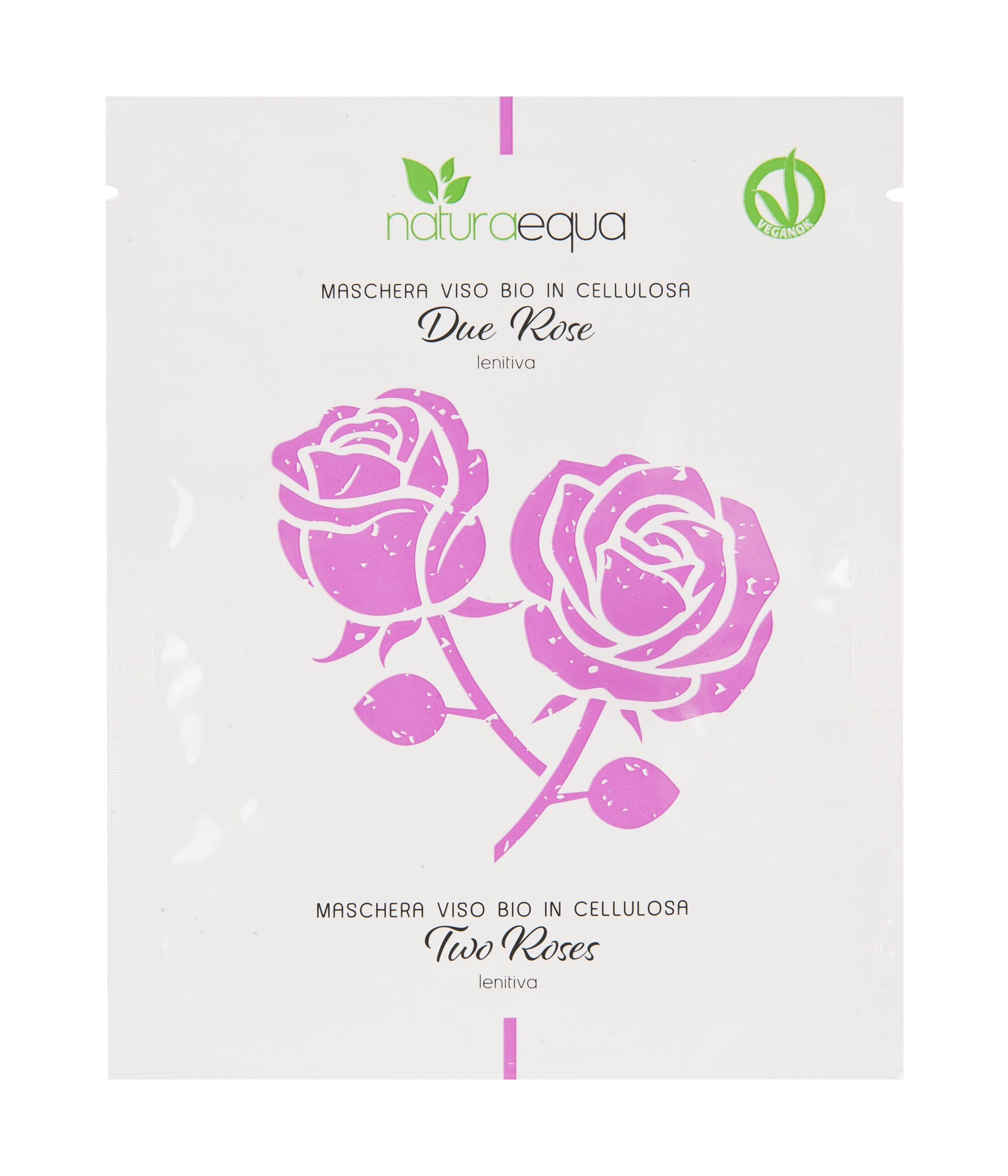 MASCHERA VISO BIO LENITIVA IN CELLULOSA DUE ROSE 6 PZ