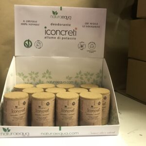 ESPOSITORE DEODORANTI ALLUME DI POTASSIO 12 PZ