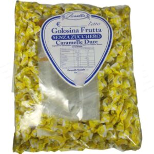 CARAMELLE ROSSELLA GOLOSINA SENZA ZUCCHERO CONFEZIONE DA 1 KG LIMONE