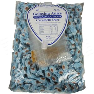 CARAMELLE ROSSELLA GOLOSINA SENZA ZUCCHERO CONFEZIONE DA 1 KG ANICE