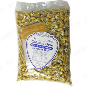 CARAMELLE ROSSELLA GOLOSINA SENZA ZUCCHERO CONFEZIONE DA 1 KG ORZO