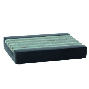 PORTA SAPONE IN MARMO NERO RETTANGOLARE