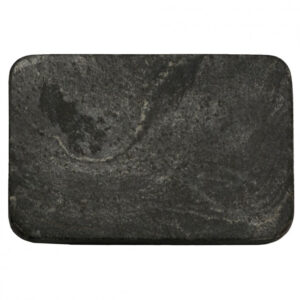 PORTA SAPONE IN ARDESIA NERA 13X9 CM