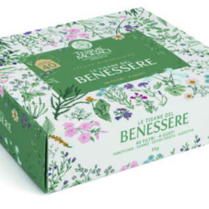 TISANE DEL BENESSERE BIO - SCATOLA IN CARTONE 4 GUSTI 40 FILTRI