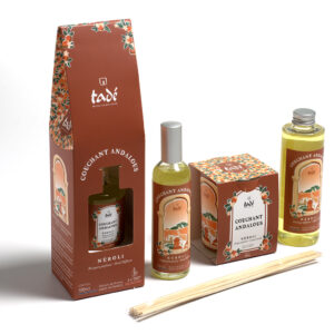 COFANETTO "TRAMONTO ANDALUSO" (CANDELA + SPRAY AMBIENTE) - NEROLI