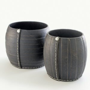 SET 4 CACHE-POT DIAM. 37-27xH28 CM / DIAM. 33-23xH27 CM / DIAM. 29-19xH26 CM / DIAM. 25-15xH25 CM