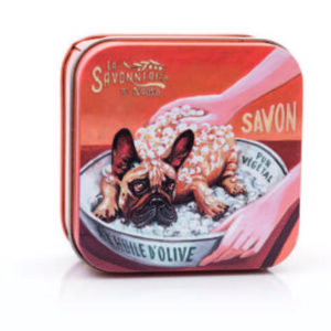 Sapone 100 gr Scatola in metallo CANI Bulldog