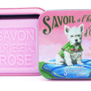 Sapone 100 gr Scatola in metallo CANI Westie