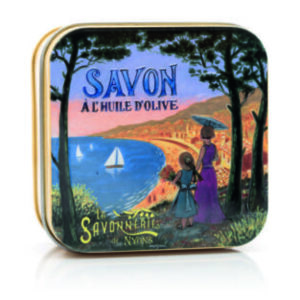 Sapone 100 gr Scatola in metallo Costa Azzurra Riviera Francese