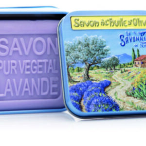 Sapone 100 gr Scatola in metallo PROVENZA Paesaggio della Provenza