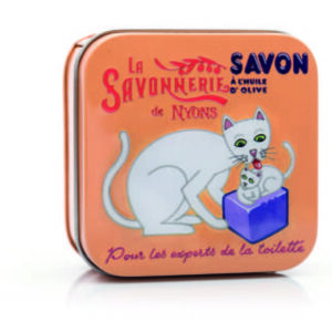 Sapone 100 gr Scatola in metallo PUBBLICITÀ VINTAGE Gatto