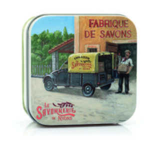 Sapone 100 gr Scatola in metallo ANNI TRENTA Camion