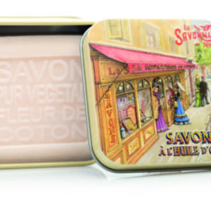 Sapone 100 gr Scatola in metallo ANNI TRENTA Negozio