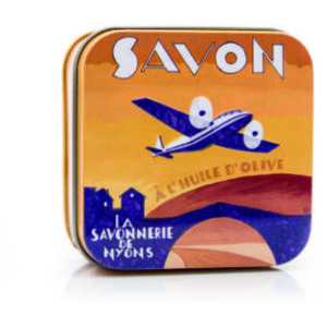 Sapone 100 gr Scatola in metallo ART DÉCO Aereo