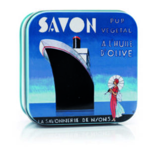 Sapone 100 gr Scatola in metallo ART DÉCO Barca