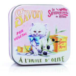Sapone 100 gr Scatola in metallo GATTI 1 Gatto persiano