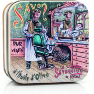 Sapone 100 gr Scatola in metallo NEGOZI VINTAGE Barbiere