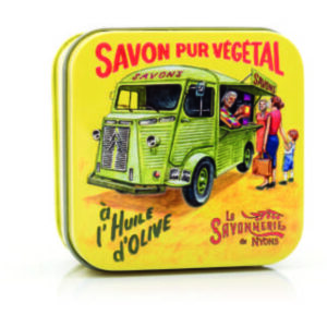 Sapone 100 gr Scatola in metallo PUBBLICITÀ VINTAGE Furgone Citröen