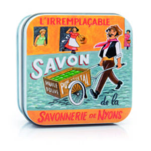 Sapone 100 gr Scatola in metallo PUBBLICITÀ VINTAGE Commerciante