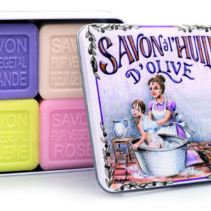Sapone 4 x 100 gr Scatola in metallo - Bagno