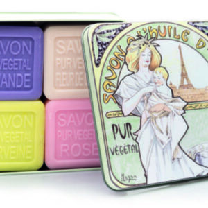 Sapone 4 x 100 gr Scatola in metallo - Muchat