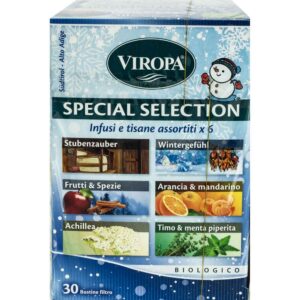 12X30 SPECIAL SELECTION "INVERNO" BIO
Stubenzauber Bio 
Wintergefuhl Bio
Arancio & Mandarino Bio
Achillea Bio
Timo & menta piperita Bio