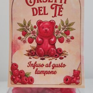 SACCHETTO 100 GR ORSETTI LAMPONE