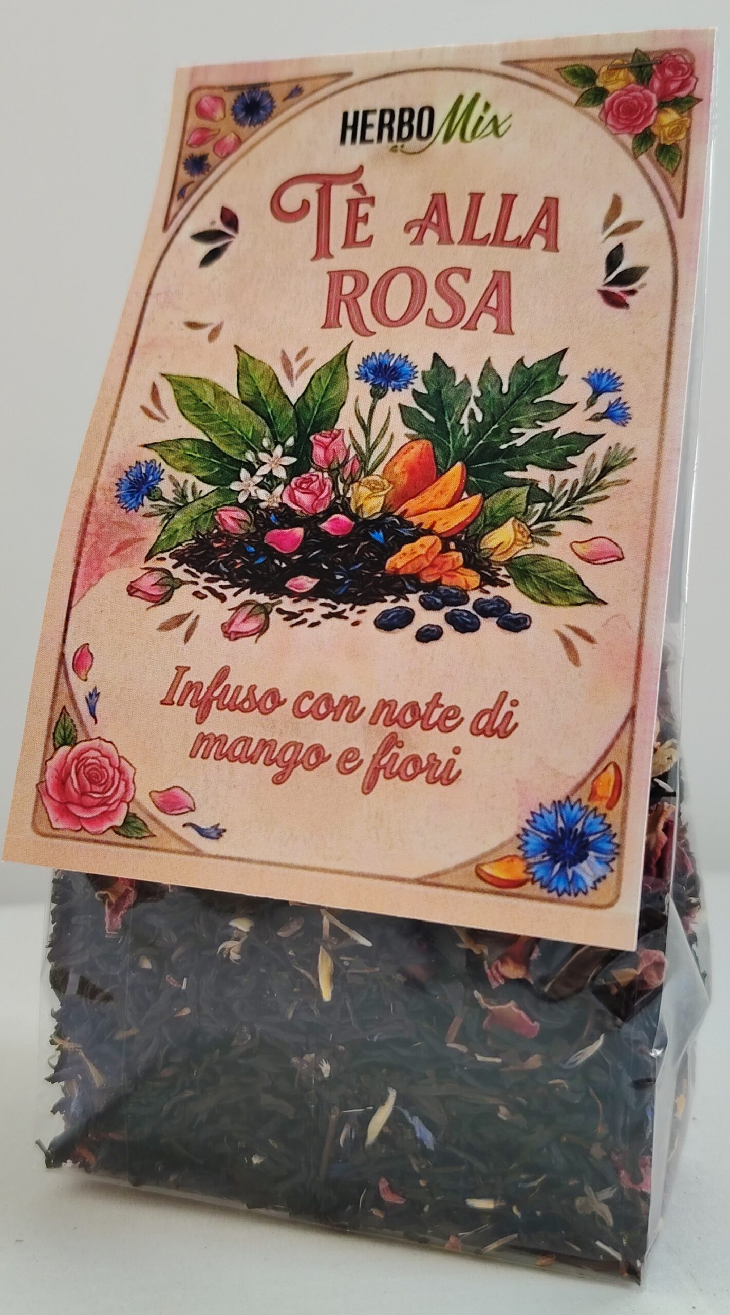 SACCHETTO 100 GR TE' ALLA ROSA
