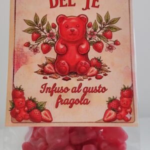 SACCHETTO 100 GR ORSETTI FRAGOLA