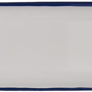 PORTA SAPONE PIATTINO SMALTATO BLU/BIANCO